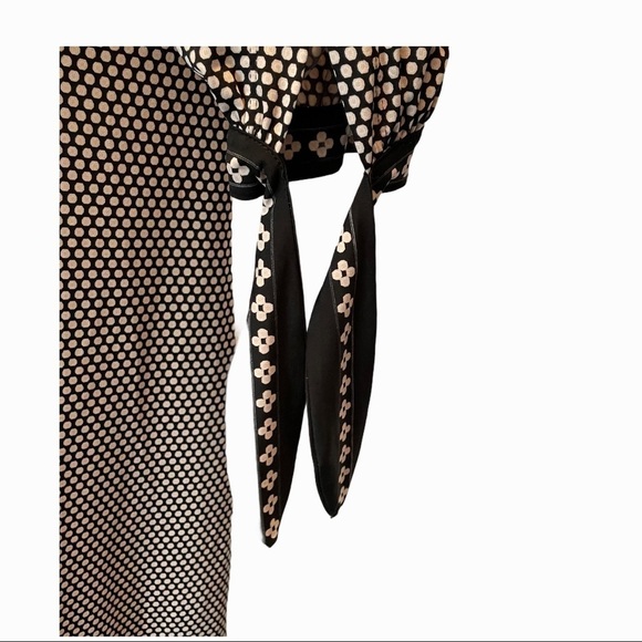 Max Studio Long Sleeved Normcore Dark Academia Chic Caftan Dress Ties At Cuffs - Picture 4 of 11